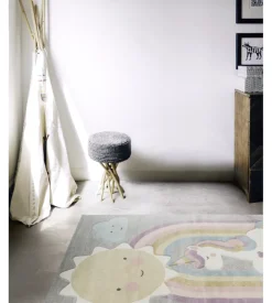 Tappeto "fantasia" unicorno, 100x150 cm