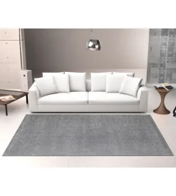 Tappeto "milano" tinta unita grigio, 200x300 cm