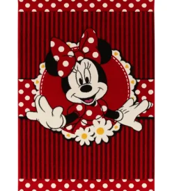 Tappeto "minnie premium" rosso, 190x133 cm