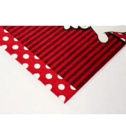 Tappeto "minnie premium" rosso, 190x133 cm