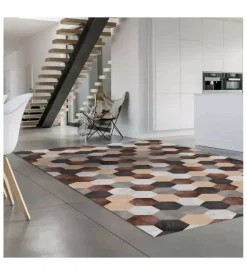 Tappeto  "mixed wood" in vinile spessorato, 150x230 cm