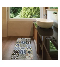 Tappeto vinilico stampato "idraulico", 50x110 cm