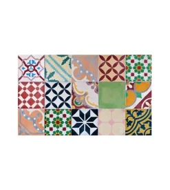 Tappeto vinilico stampato "mosaico", 45x75 cm