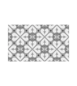Tappeto vinilico stampato "bcn grigio", 45x75 cm