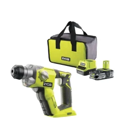 Tassellatore a batteria ryobi "r18sds-125s" 18v 2,5ah e caricabatterie