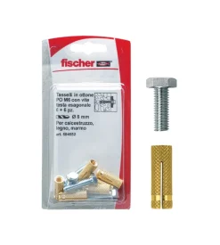 Tasselli con vite ottone pom 6 k 10