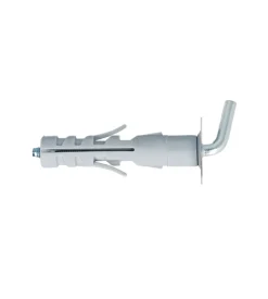 Tasselli in nylon ø 12 x 57 prolungati con gancio corto 4 pz.