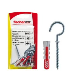 Tasselli universali duopower 6 c/1 k con occhiolo aperto