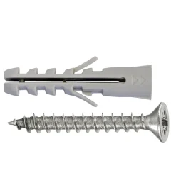 Tasselli universali nylon + viti t.p.s. - ø 6 x 30 - 20 pz.