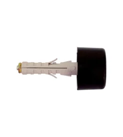 Tassello in nylon ø 9 x 40 con paracolpo in gomma nero 2 pz.