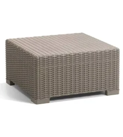 Tavolino da esterno california color cappuccino, 68x68x35 cm - keter