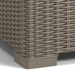 Tavolino da esterno california color cappuccino, 68x68x35 cm - keter