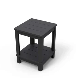 Tavolino da esterno "deluxe side table" colore grafite, 40,5x40,5x57 cm - keter