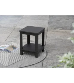 Tavolino da esterno "deluxe side table" colore grafite, 40,5x40,5x57 cm - keter