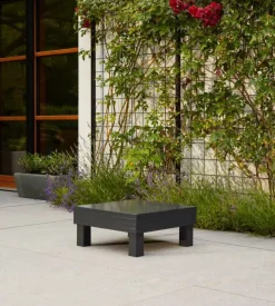 Tavolino da esterno keter "elements" in polipropilene grafite 65x65x29 cm