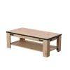 Tavolino da soggiorno "bilbao" quercia e metallo, 120x41,5x60 cm