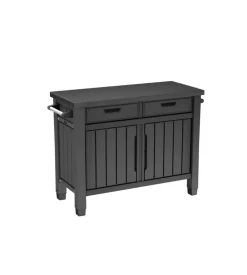Tavolino per barbecue keter "unity xl" colore grafite, 125,5x51,5x90 cm