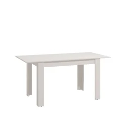 Tavolo allungabile bellahome bianco lucido, 120-160x80x76,2 cm