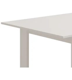 Tavolo allungabile bellahome bianco lucido, 120-160x80x76,2 cm