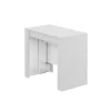 Tavolo consolle multiposizione estensibile bianco lucido, 90x51x78 cm