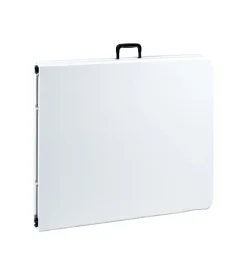 Tavolo da campeggio pieghevole eurogarden in polietilene bianco 183x76x72 cm