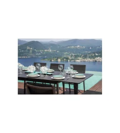 Tavolo da esterno allungabile solaria "san donato" in alluminio antracite 160/240x102x75 cm