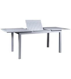 Tavolo da esterno allungabile eurogarden in alluminio grigio chiaro 210/152x89x75 cm