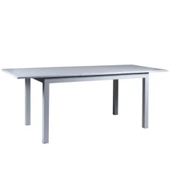 Tavolo da esterno allungabile eurogarden in alluminio grigio chiaro 210/152x89x75 cm
