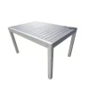 Tavolo da esterno allungabile riviera "azalea" in alluminio bianco e grigio 135/270x90x75 cm