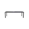 Tavolo da esterno allungabile solaria "naxos" in alluminio antracite 160/240x90x77 cm