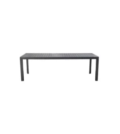 Tavolo da esterno allungabile solaria "naxos" in alluminio antracite 160/240x90x77 cm