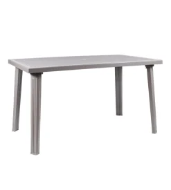 Tavolo da esterno "domingo" in polipropilene taupe 130x75x73 cm