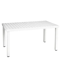 Tavolo da esterno eurogarden in alluminio grigio chiaro 152x90x75 cm