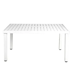 Tavolo da esterno eurogarden in alluminio grigio chiaro 152x90x75 cm