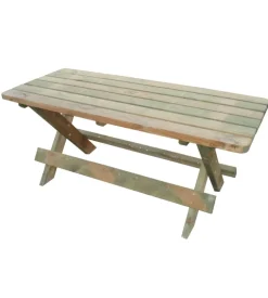 Tavolo da esterno in legno impregnato 180x75x76h cm