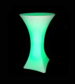 Tavolo da esterno led rgb vtac con telecomando bianco 60x60x110 cm