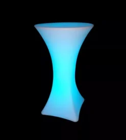 Tavolo da esterno led rgb vtac con telecomando bianco 60x60x110 cm