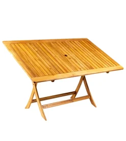 Tavolo da esterno rettangolare pieghevole eurogarden 