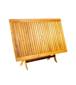 Tavolo da esterno rettangolare pieghevole eurogarden 