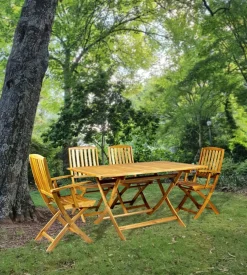 Tavolo da esterno rettangolare pieghevole eurogarden 