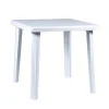 Tavolo da esterno "rodi" in polipropilene bianco 75x75x73 cm