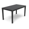 Tavolo da esterno "sumatra" in polipropilene antracite 138x78x72h cm