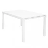 Tavolo da giardino allungabile elica garden "formentera" in alluminio bianco 160/240x90x75 cm
