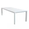 Tavolo da giardino allungabile elica garden "houston" in alluminio bianco 160/240x100x75 cm