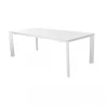 Tavolo da giardino allungabile elica garden "sacramento" in alluminio bianco 165/215x85x75 cm