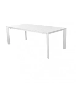 Tavolo da giardino allungabile elica garden "sacramento" in alluminio bianco 165/215x85x75 cm