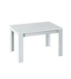 Tavolo da pranzo estensibile bianco, 140-190x90x78 cm