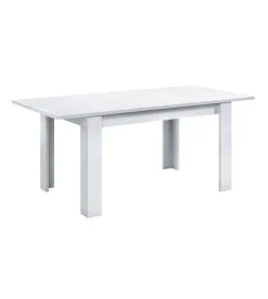 Tavolo da pranzo estensibile bianco, 140-190x90x78 cm