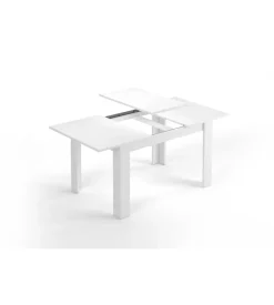 Tavolo da pranzo estensibile bianco, 140-190x90x78 cm