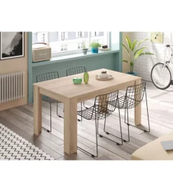 Tavolo da pranzo estensibile rovere, 140-190x90x78 cm